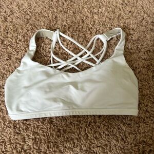 White Lululemon Free To Be Sports Bra